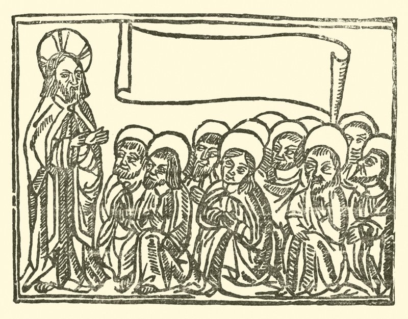 Ilustracja do Ballad Roxburghe (drzeworyt) autorstwa (after) English School