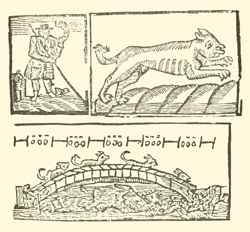 Ilustracja do Ballad Roxburghe (drzeworyt) autorstwa (after) English School
