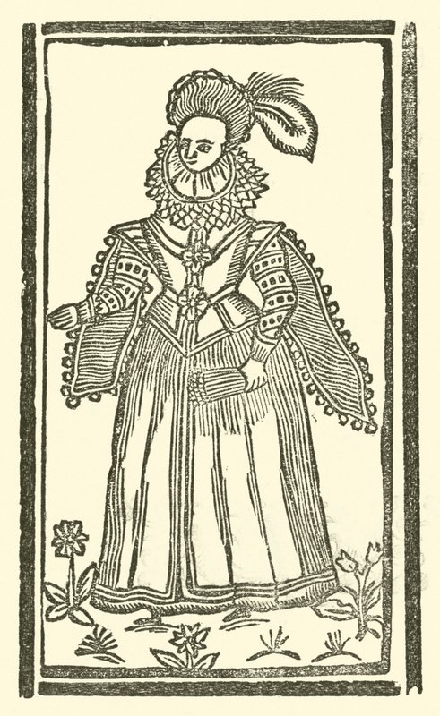 Ilustracja do Ballad Roxburghe (drzeworyt) autorstwa (after) English School