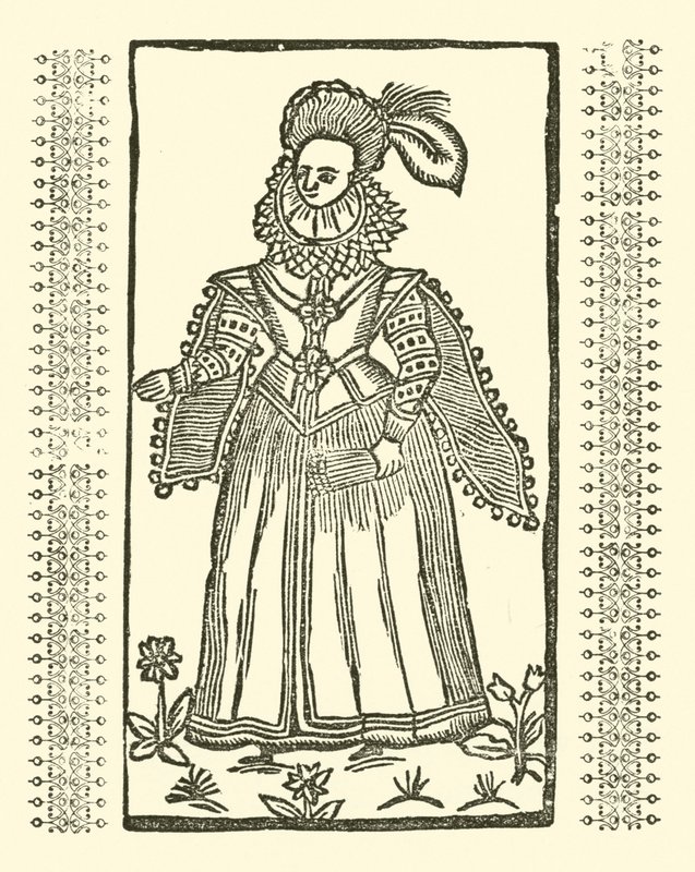Ilustracja do Ballad Roxburghe (drzeworyt) autorstwa (after) English School