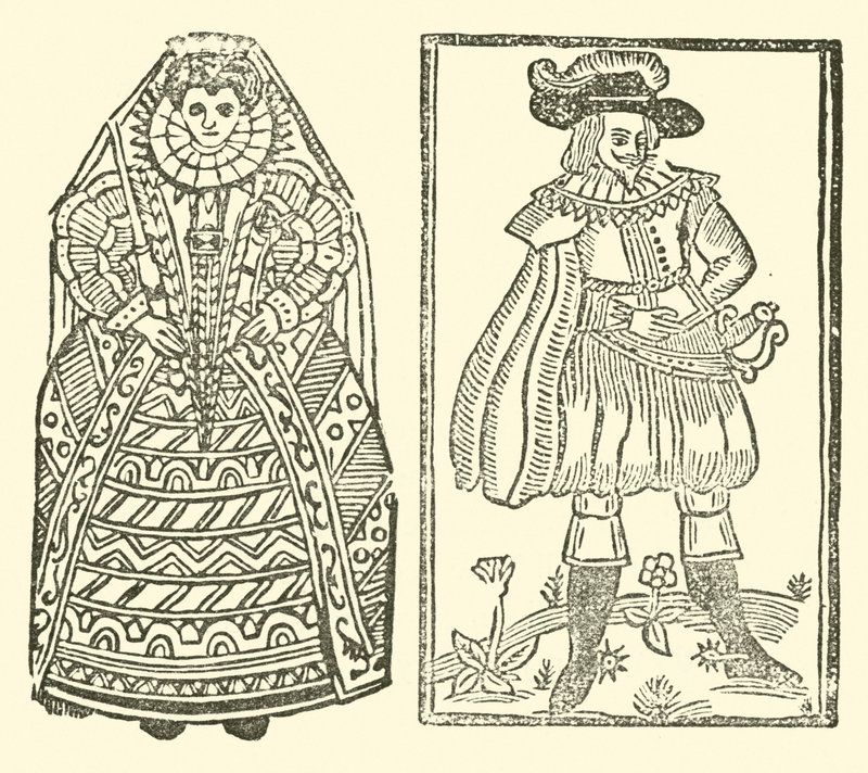 Ilustracja do Ballad Roxburghe (drzeworyt) autorstwa (after) English School