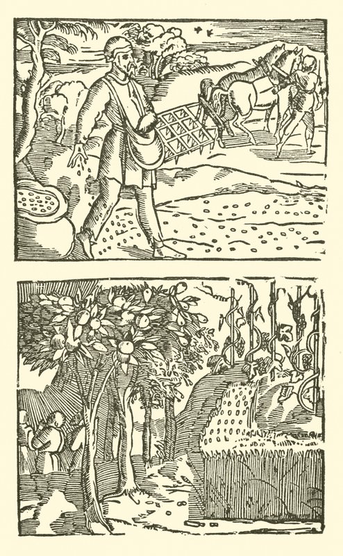 Ilustracja do Ballad Roxburghe (drzeworyt) autorstwa (after) English School
