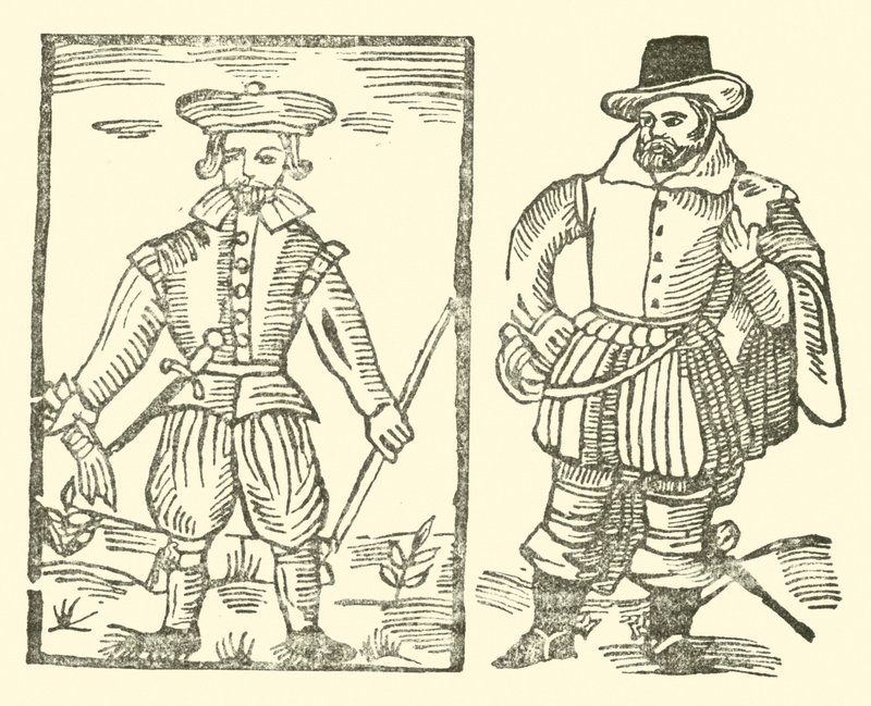 Ilustracja do Ballad Roxburghe (drzeworyt) autorstwa (after) English School