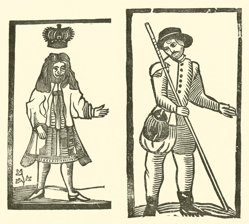Ilustracja do Ballad Roxburghe (drzeworyt) autorstwa (after) English School