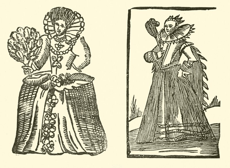 Ilustracja do Ballad Roxburghe (drzeworyt) autorstwa (after) English School