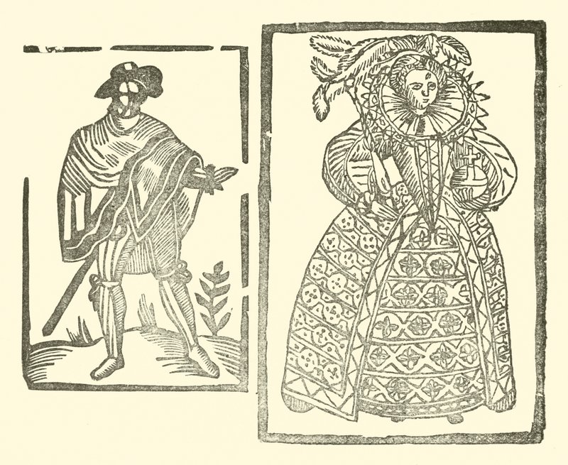 Ilustracja do Ballad Roxburghe (drzeworyt) autorstwa (after) English School