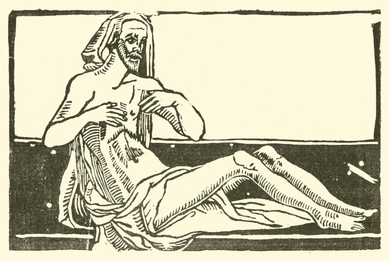 Ilustracja do Ballad Roxburghe (drzeworyt) autorstwa (after) English School