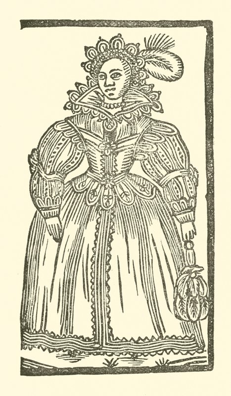 Ilustracja do Ballad Roxburghe (drzeworyt) autorstwa (after) English School