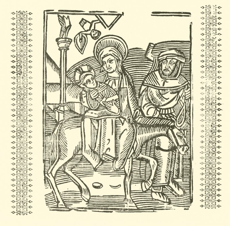 Ilustracja do Ballad Roxburghe (drzeworyt) autorstwa (after) English School