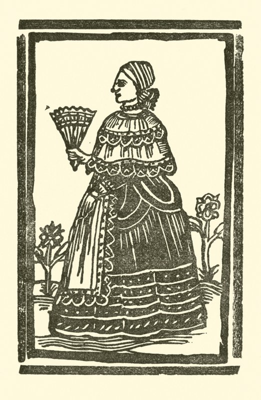 Ilustracja do Ballad Roxburghe (drzeworyt) autorstwa (after) English School