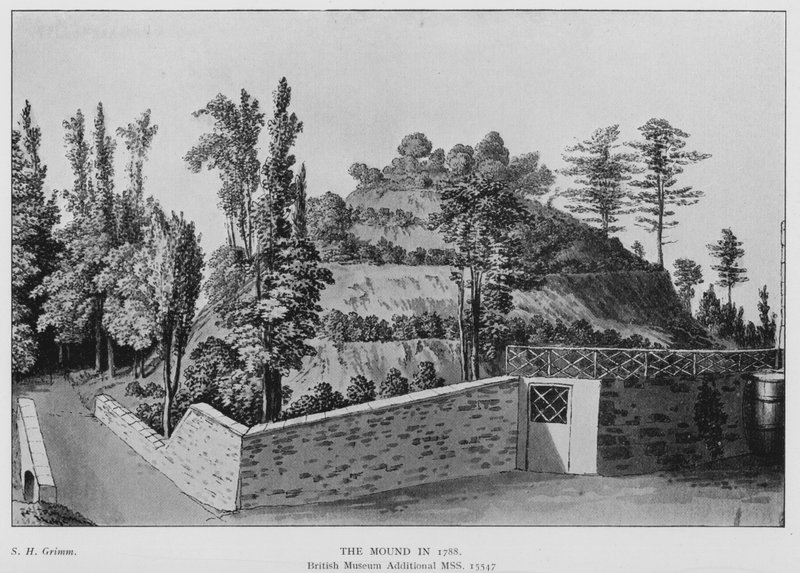 Marlborough, Kopiec w 1788 roku (lito) autorstwa (after) English School