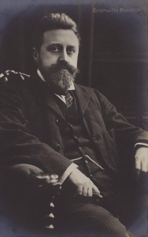Granville Bantock, brytyjski kompozytor (czarno-białe zdjęcie) autorstwa (after) English photographer