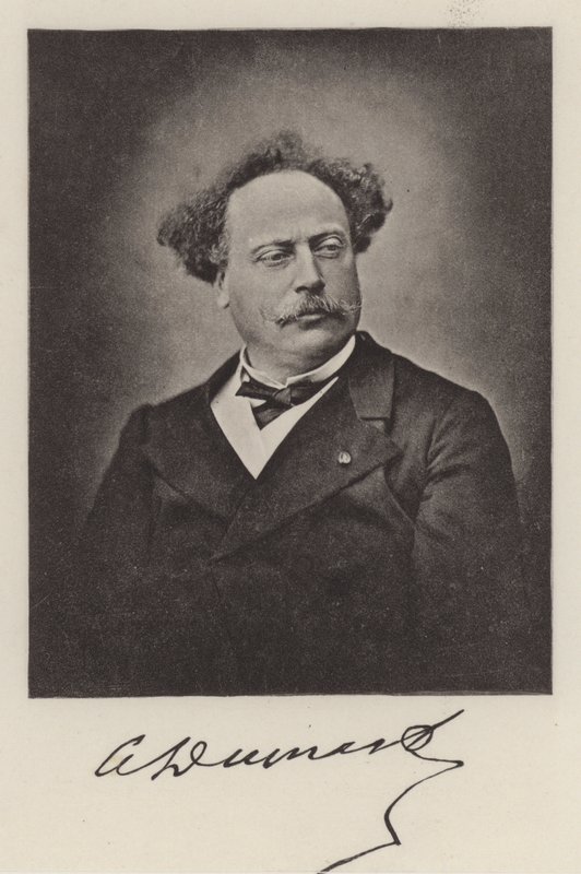 Alexandre Dumas Młodszy, francuski powieściopisarz (zdjęcie b/w) autorstwa (after) French Photographer