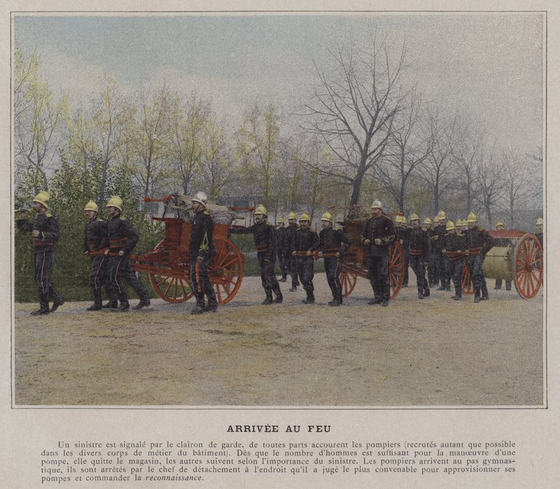 Przyjazd na światłach (kolorowe zdjęcie) autorstwa (after) French Photographer