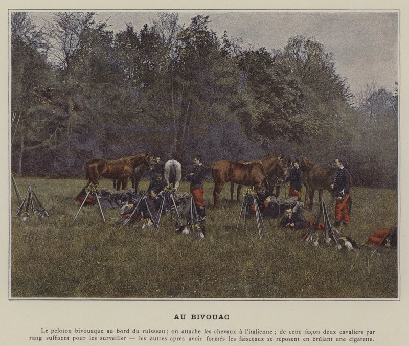 Biwak Au (kolorowe zdjęcie) autorstwa (after) French Photographer