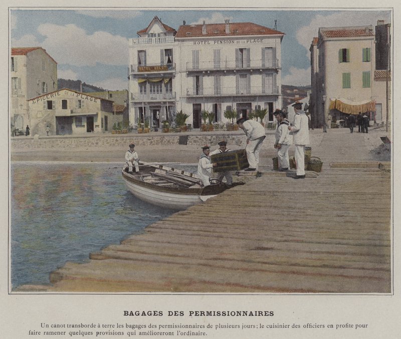 Bagaż zezwoleń (kolorowe zdjęcie) autorstwa (after) French Photographer