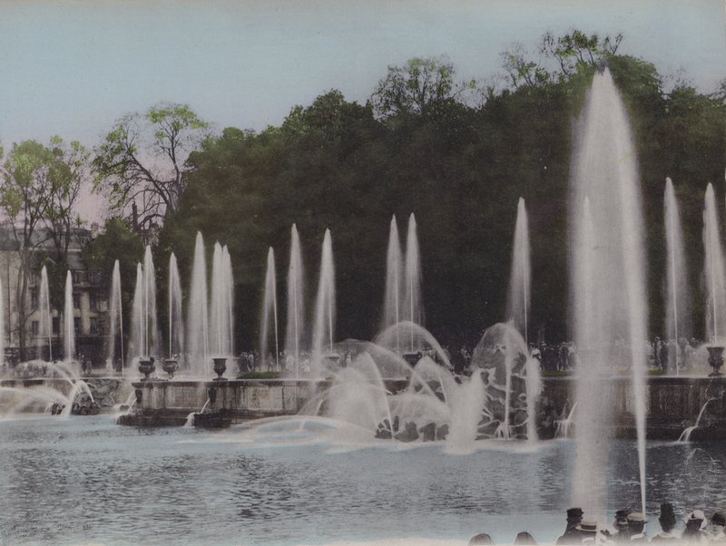 Basen Neptuna, Basen Neptuna (zdjęcie kolorowe) autorstwa (after) French Photographer