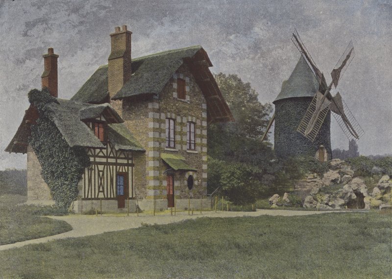 Bois de Boulogne, młyn (kolorowe zdjęcie) autorstwa (after) French Photographer