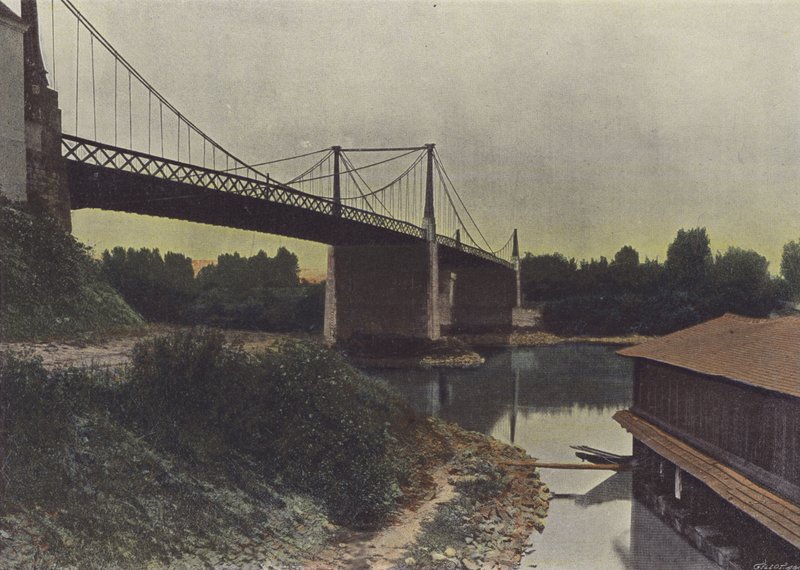 Chalonnes-sur-Loire (kolorowe zdjęcie) autorstwa (after) French Photographer