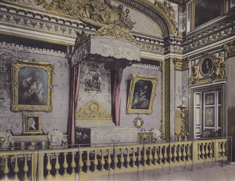 Sypialnia Ludwika XIV, Sypialnia Ludwika XIV (kolorowe zdjęcie) autorstwa (after) French Photographer