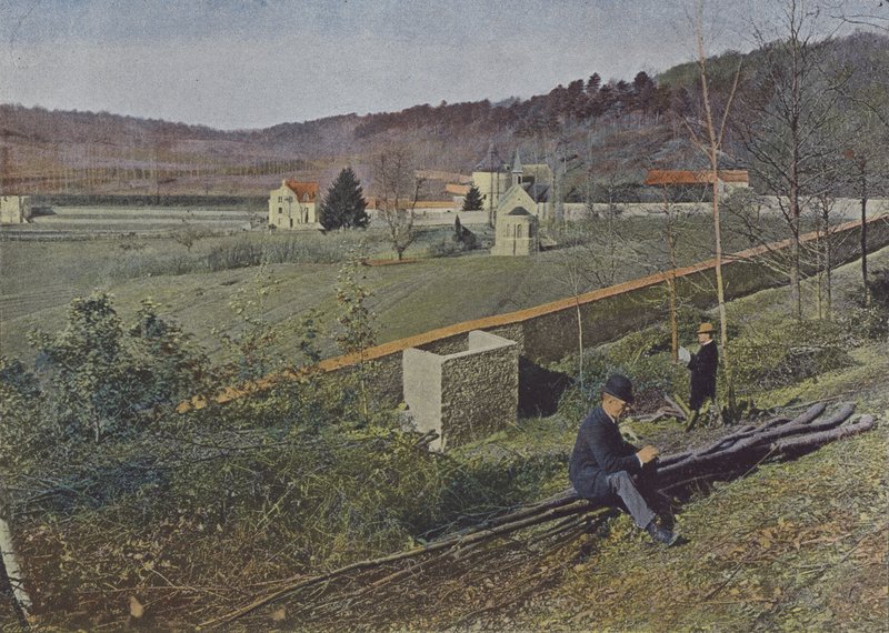 Chevreuse, Opactwo Port-Royal (kolorowe zdjęcie) autorstwa (after) French Photographer