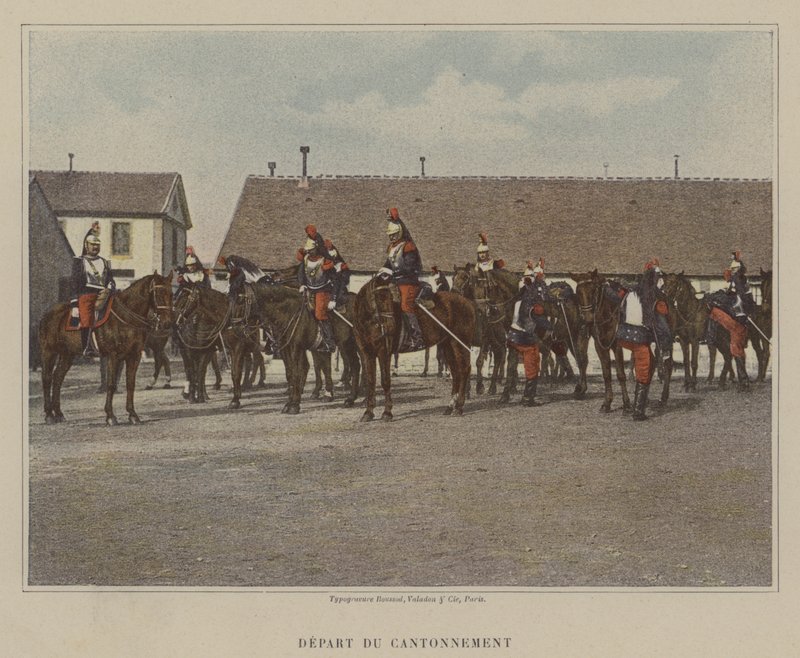 Wyjazd z Cantonment (kolorowe zdjęcie) autorstwa (after) French Photographer