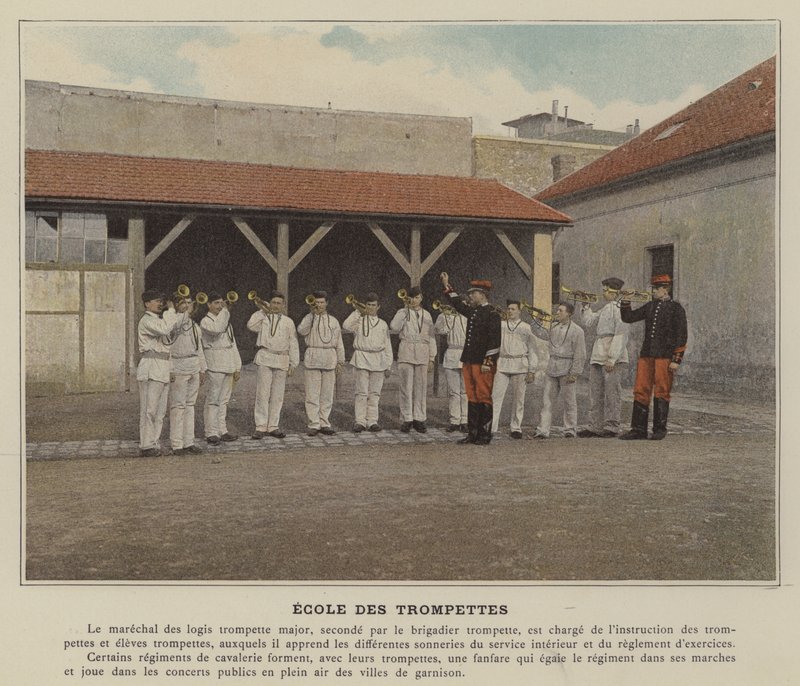 Szkoła Trąbek (kolorowe zdjęcie) autorstwa (after) French Photographer