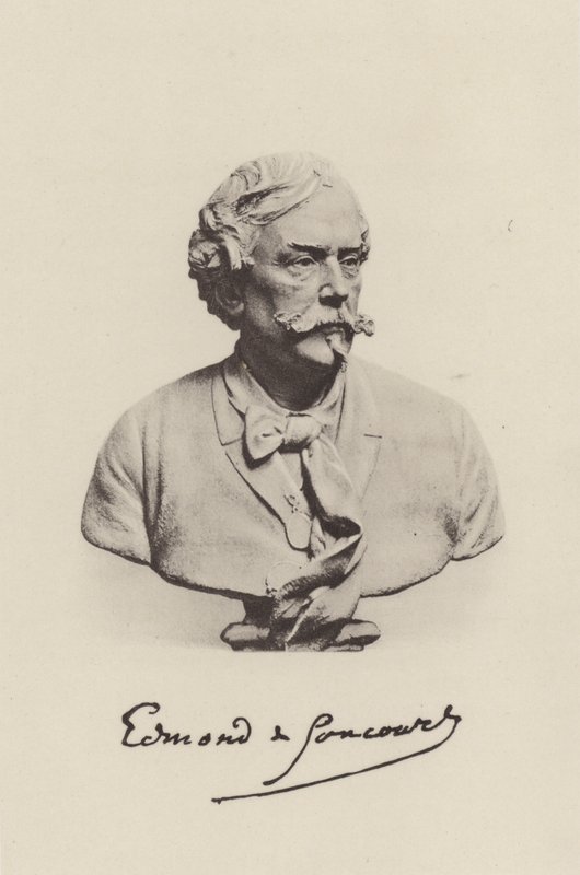 Edmond de Goncourt, francuski powieściopisarz (zdjęcie czarno-białe) autorstwa (after) French Photographer