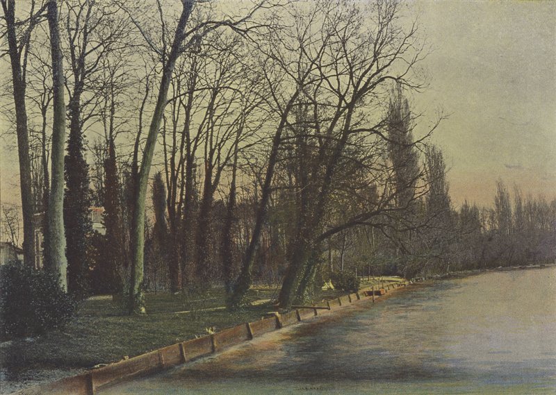 Enghien, Le Lac (kolorowe zdjęcie) autorstwa (after) French Photographer