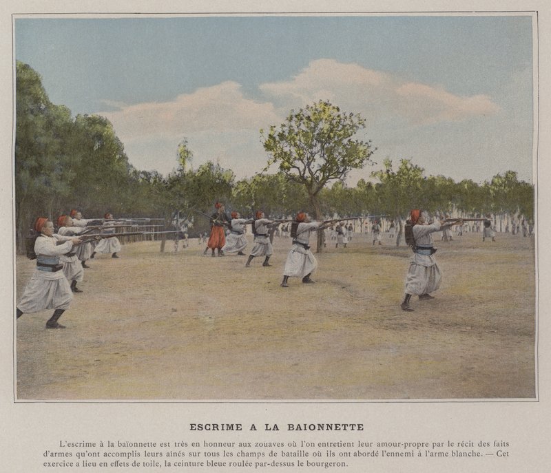 Ogrodzenie bagnetowe (kolorowe zdjęcie) autorstwa (after) French Photographer