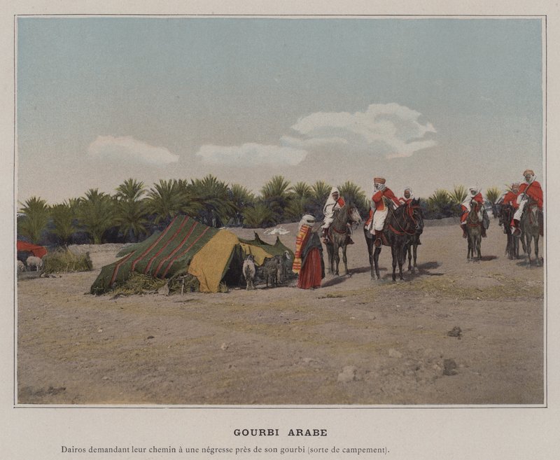 Gourbi Arabe (kolorowe zdjęcie) autorstwa (after) French Photographer
