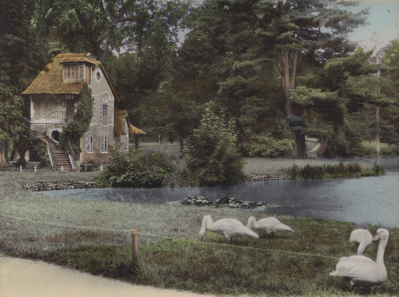 Wioska, Młyn, Wioska, Młyn (kolorowe zdjęcie) autorstwa (after) French Photographer