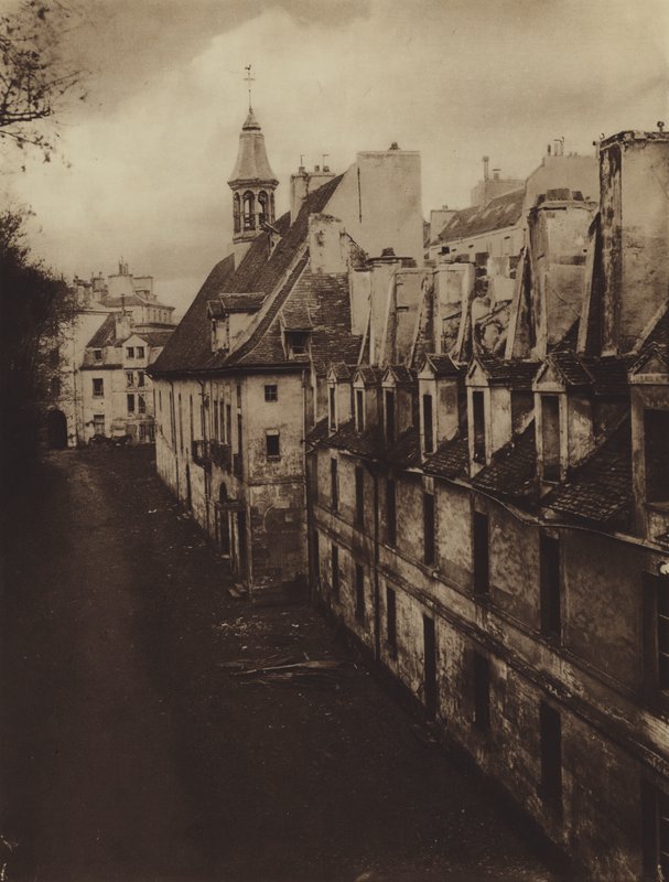 Wnętrze Hospicjum des Menages w 1868 r. (zdjęcie czarno-białe) autorstwa (after) French Photographer