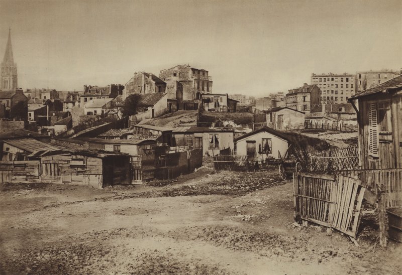 Butte-aux-Cailles (zdjęcie czarno-białe) autorstwa (after) French Photographer