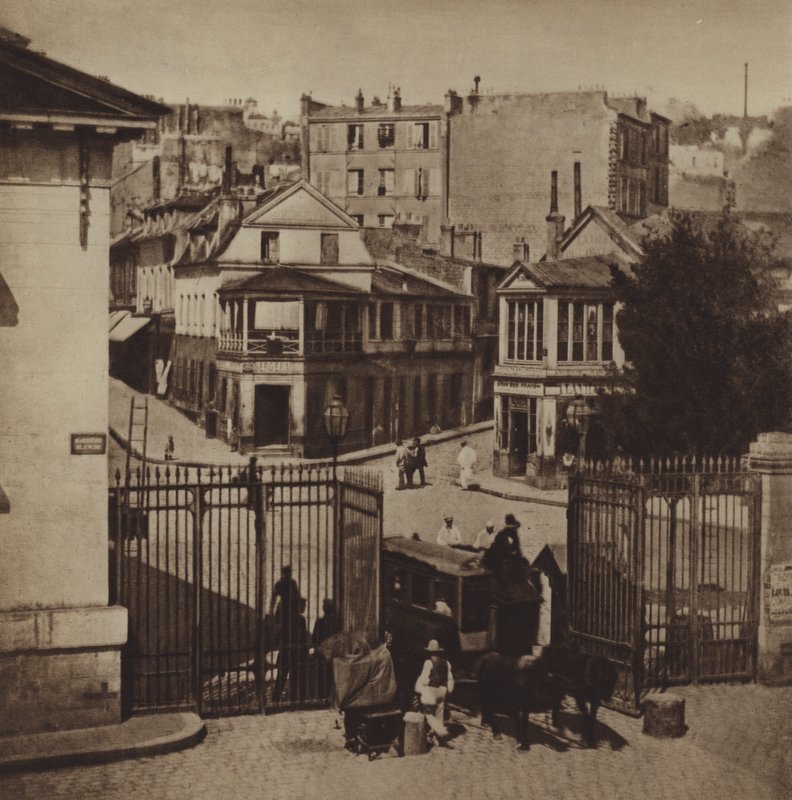 La bariere Blanche (zdjęcie czarno-białe) autorstwa (after) French Photographer