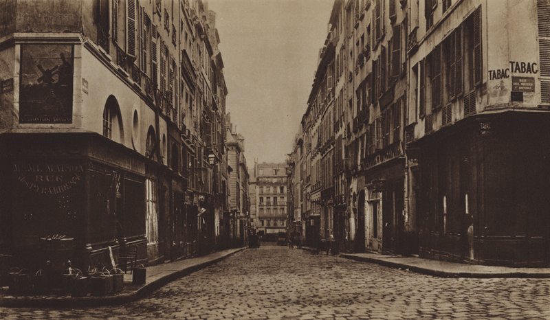 Rue des Moulins około 1866 r., zburzona, aby zrobić miejsce dla alei de l