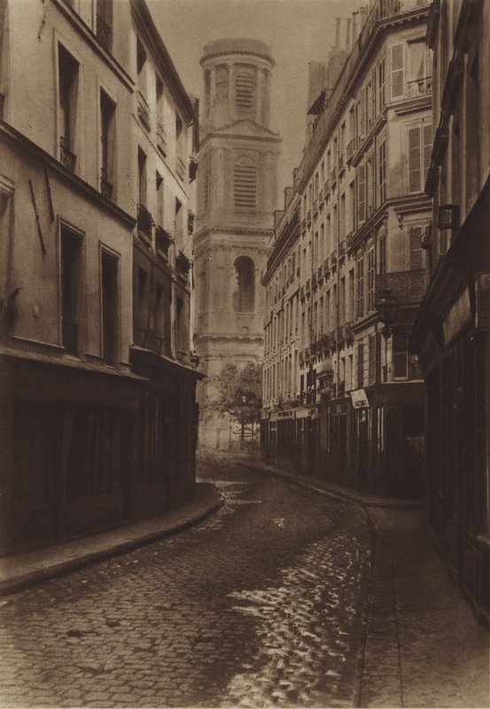 Rue du Vieux-Colombier (zdjęcie czarno-białe) autorstwa (after) French Photographer