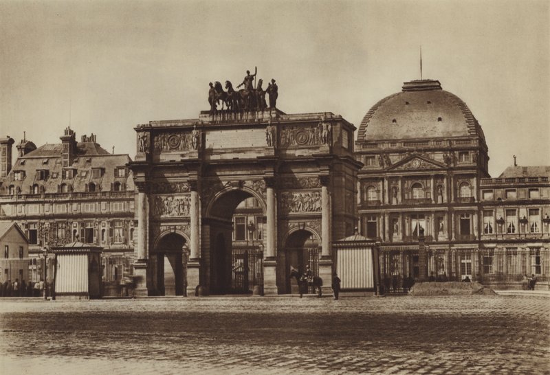 Chateau des Tuileries (zdjęcie czarno-białe) autorstwa (after) French Photographer