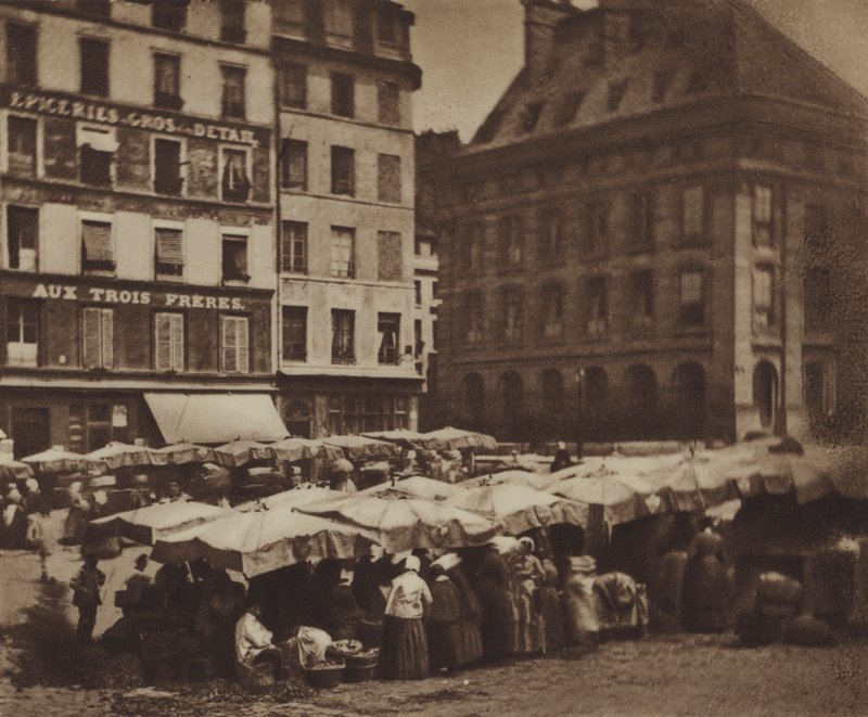 Quai du Marche Neuf (zdjęcie czarno-białe) autorstwa (after) French Photographer