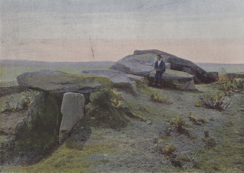 Dolmen Mane-Lud w Locmariaquer (kolorowe zdjęcie) autorstwa (after) French Photographer