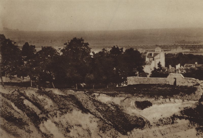 Północne zbocze Butte w 1855 r. (zdjęcie czarno-białe) autorstwa (after) French Photographer