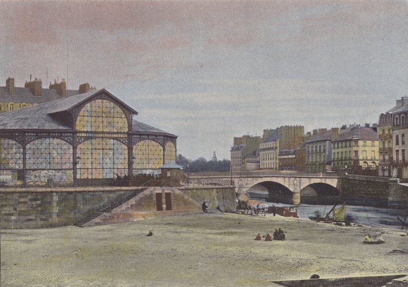 Nantes, wyspa Feydeau (kolorowe zdjęcie) autorstwa (after) French Photographer