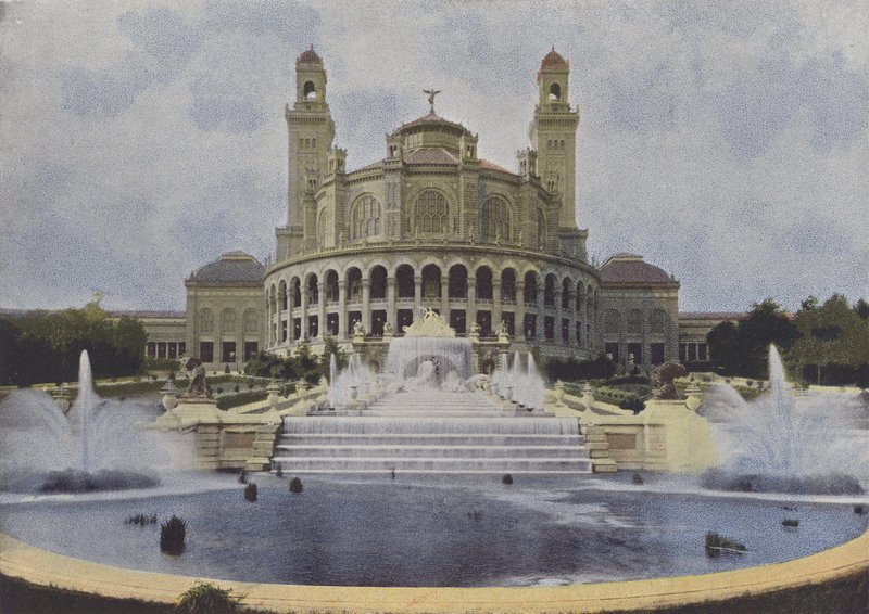Paryż, Le Trocadero (kolorowe zdjęcie) autorstwa (after) French Photographer
