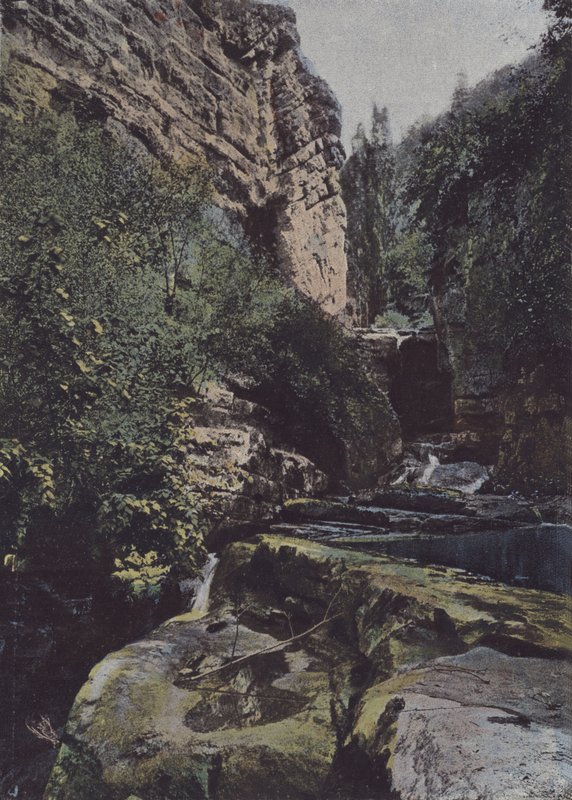 Roc-Amadour, Le Moulin du Saut (kolorowe zdjęcie) autorstwa (after) French Photographer