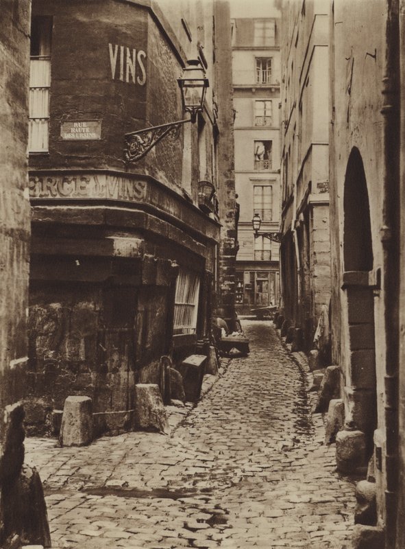 Rue Glatigny w 1865 r., od strony nabrzeża (zdjęcie czarno-białe) autorstwa (after) French Photographer