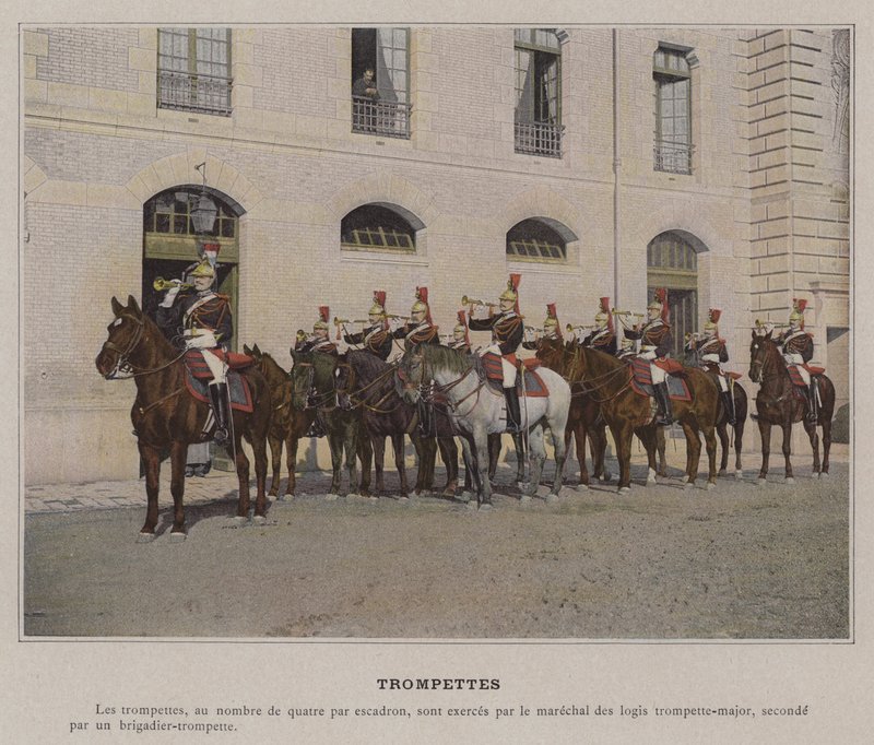 Trompettes (kolorowe zdjęcie) autorstwa (after) French Photographer