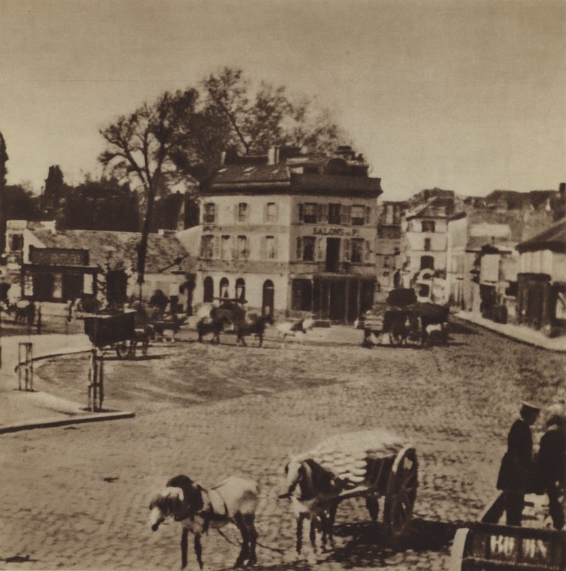 Drzwi w Paryżu (zdjęcie czarno-białe) autorstwa (after) French Photographer