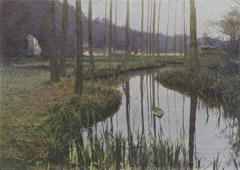 Vaux de Cernay, Le Ruisseau (kolorowe zdjęcie) autorstwa (after) French Photographer