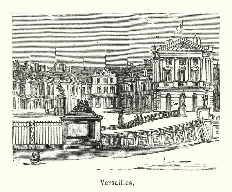 Wersal (rycina) autorstwa (after) French School