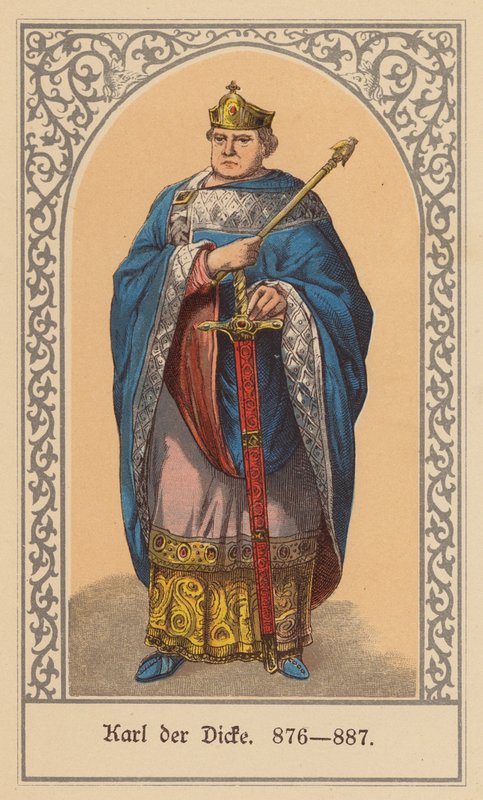 Karol Gruby, Święty Cesarz Rzymski (kolorowa litografia) autorstwa (after) German School